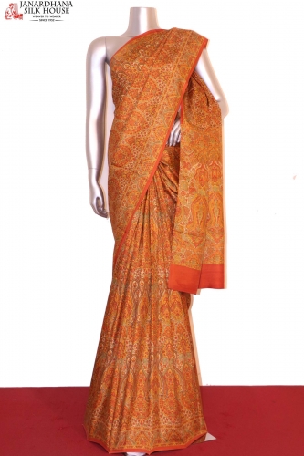 Floral Exclusive Pure Twill Silk Saree